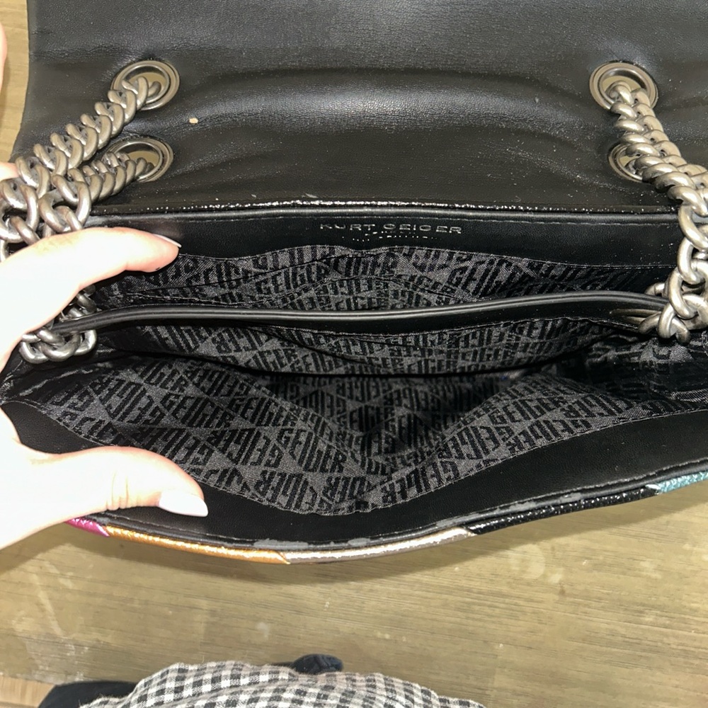 Kurt Geiger Kensington Multicolor Striped Women's Bag - Picture 9 of 9